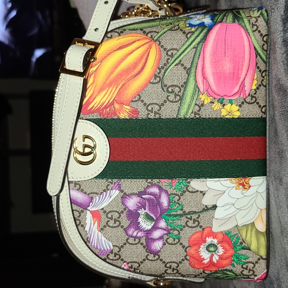 Gucci - small Ophidia Flora shoulder bag